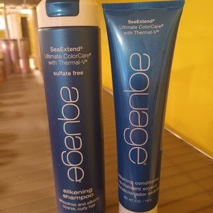 Aquage Sea Extend Silkening Shampoo 10 oz. and 5 oz. Conditioner. New.